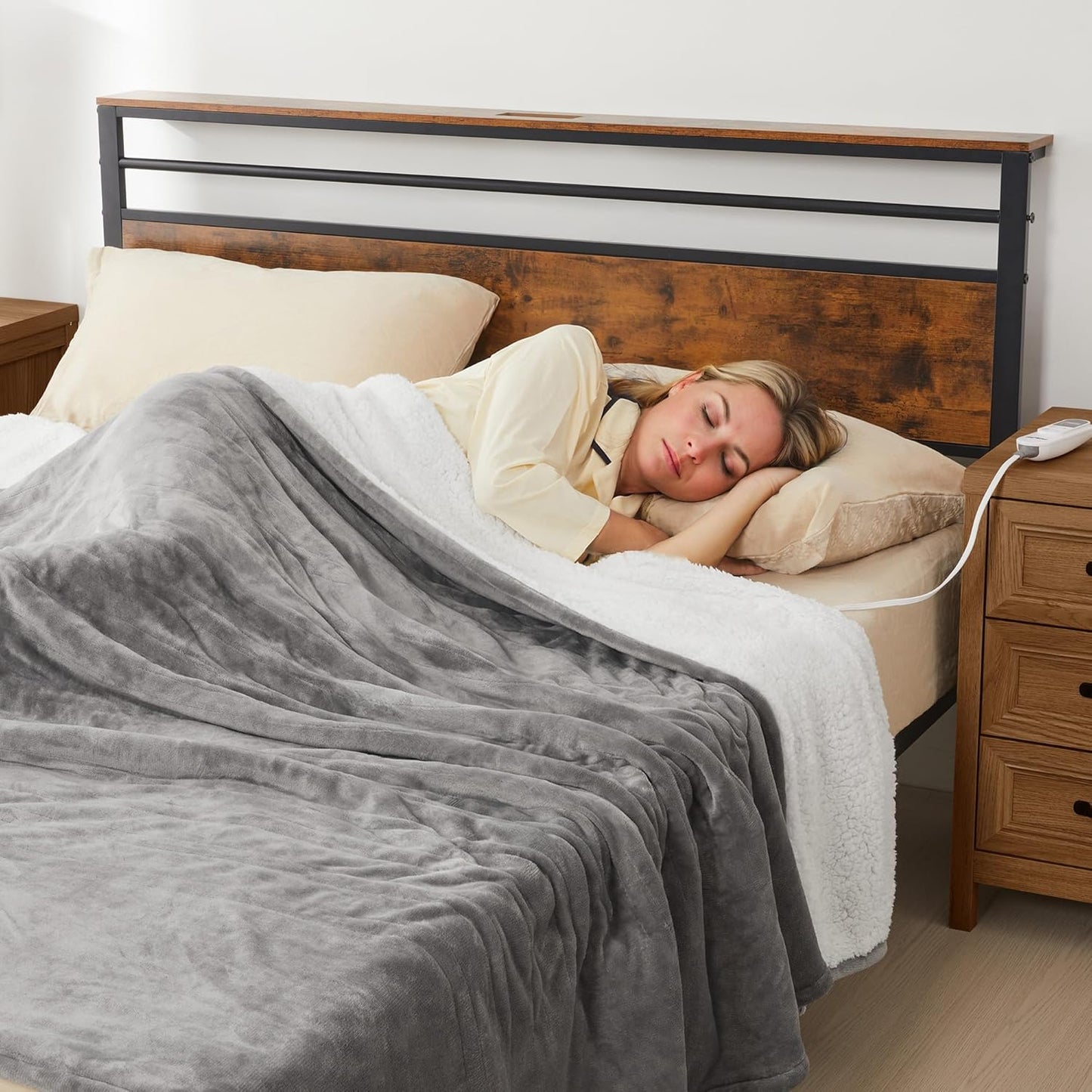 King Size Heated Blanket – Dual Control, 10 Heat Settings & Auto Shut-Off