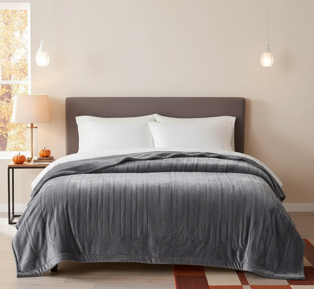 King Size Heated Blanket – Dual Control, 10 Heat Settings & Auto Shut-Off